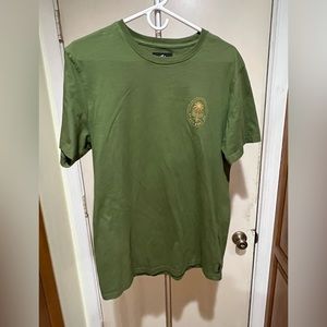 RUSTY SURFBOARDS GREEN TEE MENS SIZE MEDIUM SHORT SLEEVE TEE NWOT